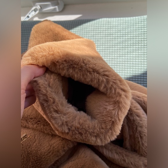 Intrend brown teddy coat furry jacket size US 2 IT 38 MINT CONDITION - Picture 4 of 13